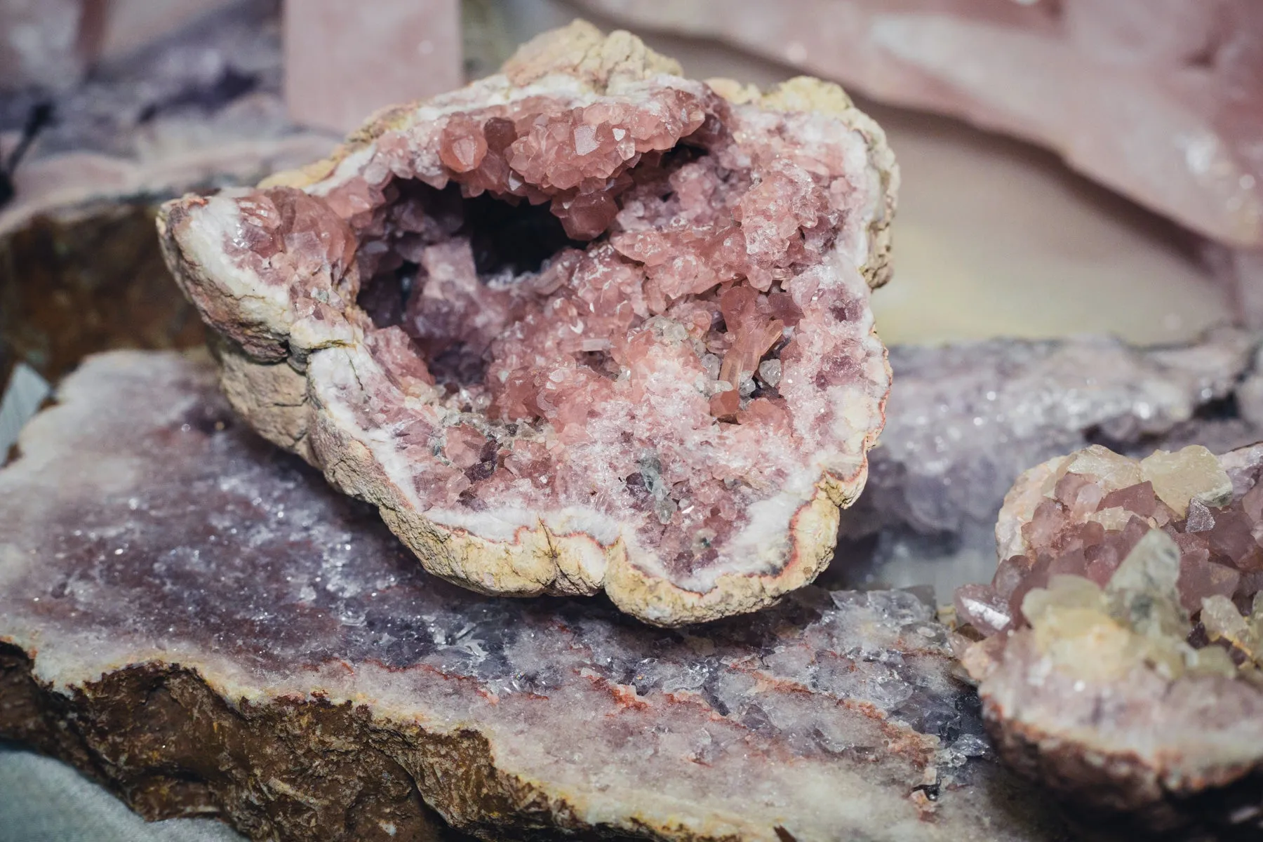 Pink Amethyst Geode