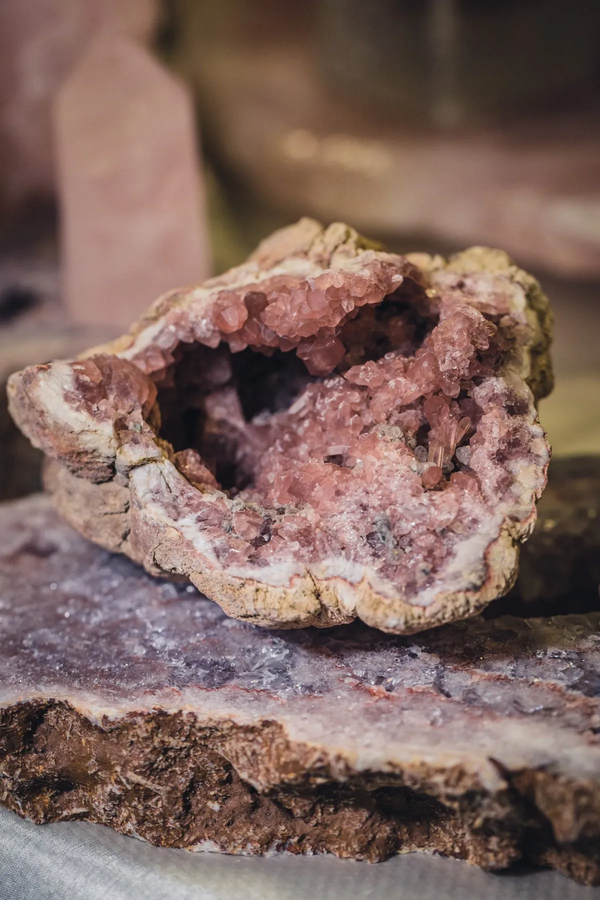 Pink Amethyst Geode