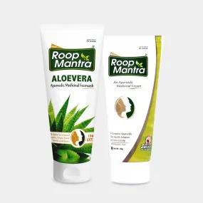 Roop Mantra Face Care Kit (Face Cream 60g, AloeVera Face Wash 115ml)